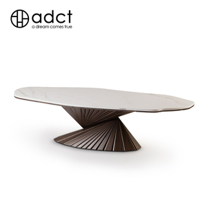 意大利品牌设计师豪宅餐厅家具 Bonsai 意式现代白蜡木大理石餐桌