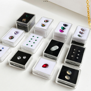 钻石珠宝彩宝盒子收纳盒展示盒子宝石亚克力塑料透明文玩珠子裸石