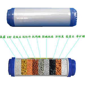 10寸通用kdf多功能富氢水复合滤芯除氯除重金属吸附净水器配件
