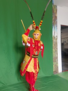 美猴王演出表演服装 孙悟空面具 于尚道具 特价美猴王刺绣服装