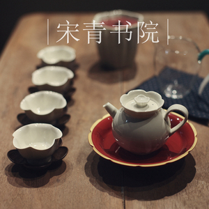 |宋青书院|《草木灰》整套茶具 茶壶品茗杯 茶杯 陶瓷仿宋茶器