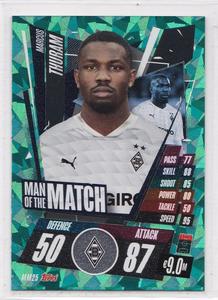 TOPPS 2020-21 欧冠欧联球星卡 MM25 MOTM 门兴格拉德巴赫 图拉姆