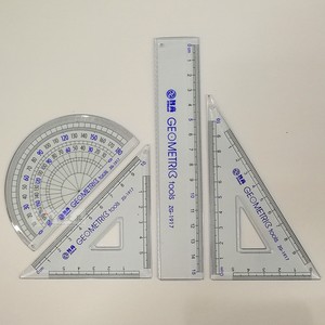 包邮智高牌套尺半圆形量角器三角尺直尺学生专用套尺刻度清晰