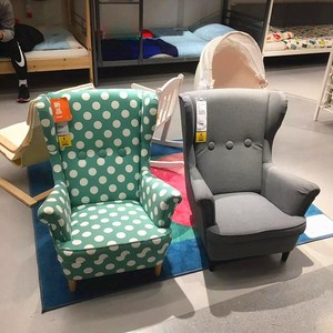 宜家国内代购斯佳蒙儿童扶手椅单人沙发布艺小椅子小沙发北欧风