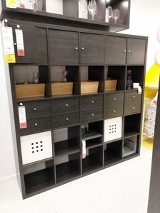 宜家IKEA正品国内代购KALLAX 卡莱克 搁架单元带5个抽屉5个柜门