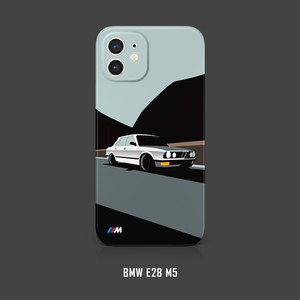 BMW E28 M5创意汽车手机壳适用苹果14promax硅胶软壳iPhone13pro全包防摔12艺术插画简约男生手机套潮牌