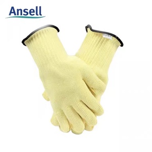 安思尔ansell43-113/43-116耐高温350℃凯夫拉5级防切割隔热手套