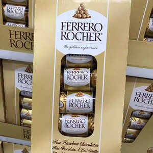 加拿大Ferrero Rocher榛果牛奶金莎巧克力 T3×12 450克