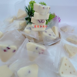新疆三角奶酪块散装蓝莓味片装乳酪芝士酪乳制品蔓越莓原味500g