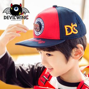 韩国Devil Wing小恶魔新品防晒男女宝鸭舌帽儿童网眼棒球帽AC034