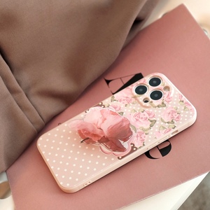 法式裸色玫瑰iPhone15promax手机壳plus13华为mate适用软外壳12苹果11全包14promax