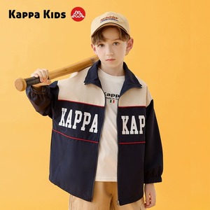 Kappa卡帕童装中大童夹克外套男童春装百搭时尚男孩秋季洋气衣服