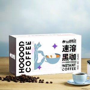 后谷咖啡云南小粒咖啡速溶黑咖啡 无添加蔗糖低脂美式2g*20袋