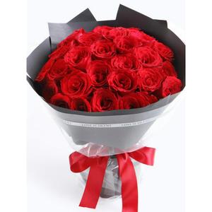 红玫瑰花束礼盒鲜花速递同城长沙雨花开福天心岳麓芙蓉生日送花店