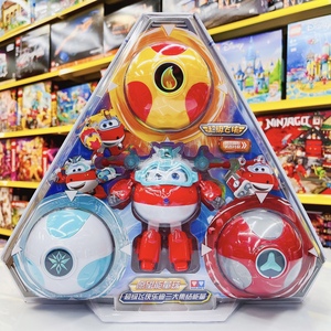 乐迪超级飞侠能量球变形玩具全套愿望守护者包警长小爱米莉机器人