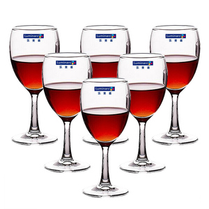 乐美雅优雅系列红酒杯葡萄酒杯饮料杯高脚杯350ml（6只装）