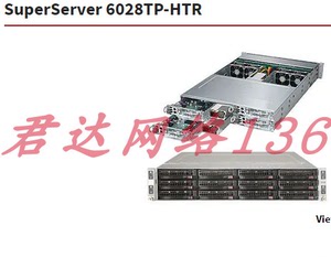 超微2U 四子星12*3.5大盘集成千兆服务器 6028TP-HTR X10DRT-PIBF