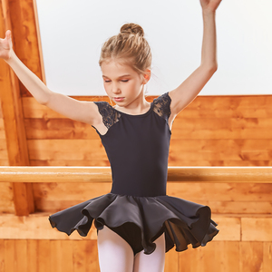 夏季儿童纯棉舞蹈服女童练功服专业考级服少儿雪纺芭蕾裙套装1937