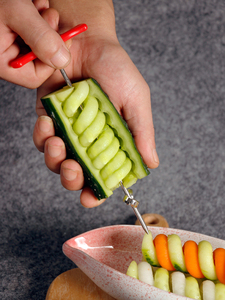 魔幻螺卷器一支装创意盘饰果蔬罗卷刀水果螺旋刀酒店厨用雕刻刀