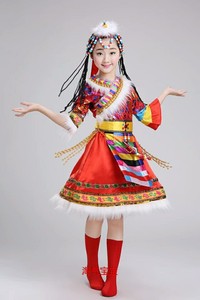 出租儿童摄影服装少数民族服藏族服影楼拍照衣服4-5-6岁
