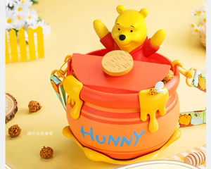 上海迪士尼乐园代购小熊维尼pooh 爆米花桶爆谷桶零食桶可斜背