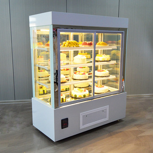 立式商用蛋糕柜直角前后开门水果保鲜柜冷藏展示柜饮料寿司甜品柜