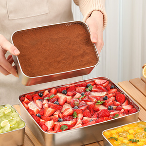 提拉米苏盒子托盘铁盒网红切块野餐蛋糕铲子容器模具摆摊烘焙包装