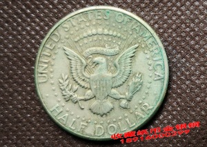 1971年美国半圆美元人物硬50美分半元美元美金硬币钱币V57
