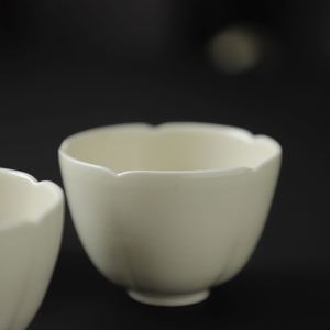乐饮杯 品杯 定窑 白釉 纯色 茶杯 素器