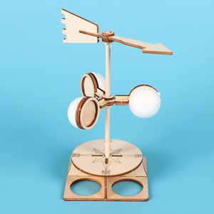 科技小发明科学实验手工作业小学生益智玩具自制风向标小制作DIY