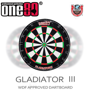 ONE80 GLADIATOR 3 刀网硬靶麻靶全无钉结构比赛飞镖靶三脚架护圈