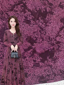 韩国进口金属丝水烟布料弹力亮丝针织布连衣裙旗袍舞台服装面料