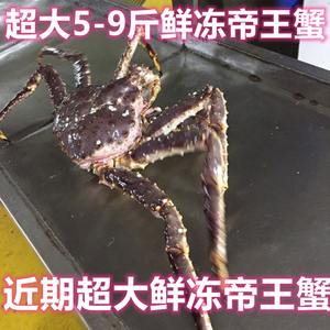 俄罗斯帝王蟹海鲜鲜活进口10斤超大活冻帝王蟹长脚蟹