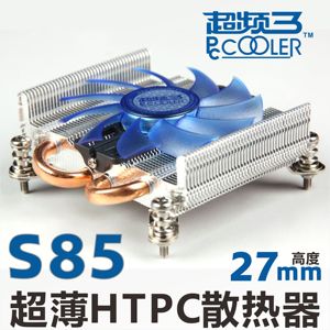 超频三蜂鸟E86/刀锋S85 HTPCF超薄itx一体机CPU散热器1U风扇1151