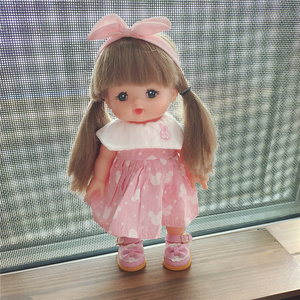 26厘米咪米露娃娃衣服配件粉绿两色裙子小白皮鞋套装女生儿童换装