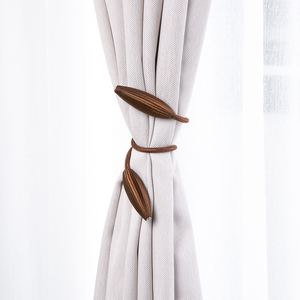 窗帘绑带一对装简约现代创意磁铁窗帘扣欧式窗帘绳子绑绳束带可爱