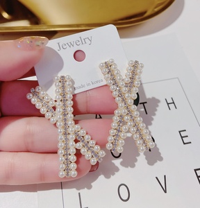 韩国东大门进口代购2024新款珍珠锆石小众高级感耳环网红耳饰女潮