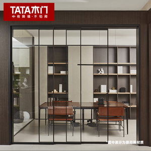 TATA木门 铝合金玻璃门窄边卫生间厨房门定制阳台门推拉门LB105