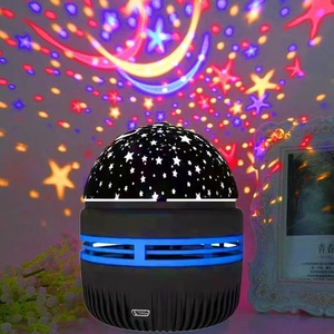 LED迷你车载星空投影灯圣诞节日USB5V小夜灯创意旋转小魔球氛围灯