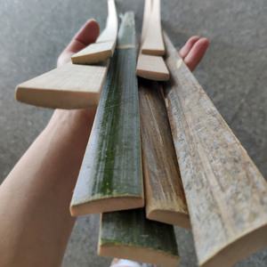 竹片竹条新鲜装饰竹片带青皮平竹板老楠竹条定制长竹板材细竹条子