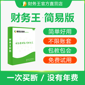 财务王简易版软件记账王好会计买断好用单机企业民非合作社加密狗