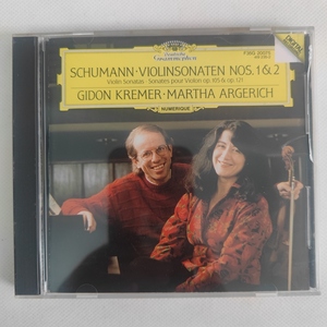 舒曼 第一、第二小提琴奏鸣曲 克莱默 阿格里奇 3500首版 古典CD