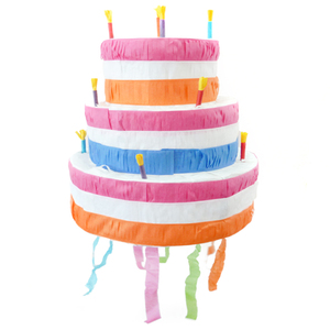 儿童生日派对用品游戏砸糖道具皮纳塔/pinata敲打式立体生日蛋糕