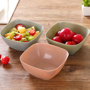 方形水果盘客厅塑料水果盆家用厨房洗菜盆茶几糖果盘沙拉碗