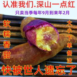 一点红番薯新鲜红薯农家自种地瓜5斤冰淇淋花心紫心薯小香薯紫薯