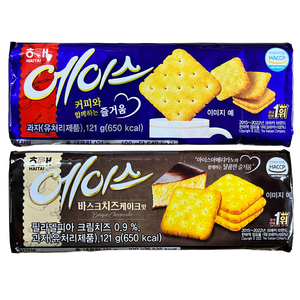 韩国进口海太ACE饼干芝士味苏打咸味薄脆独立包装零食121g