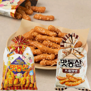 韩国进口海太江米条90g甜味花生脆条老式传统零食儿童膨化食品