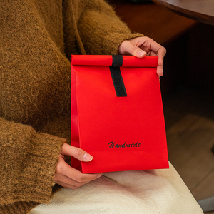 38妇女节新年礼盒包装袋烘焙年货春节送礼过年糖果饼干贺年礼品袋