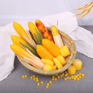 仿真玉米泡沫塑料假玉米水果蔬菜模型白皮玉米玩具青皮玉米棒道具