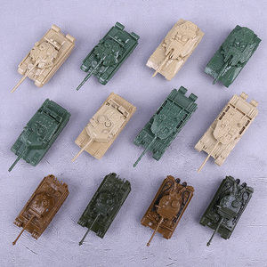4D正版 1/144重型主战坦克模型成品虎式豹式99式滑行战车儿童玩具